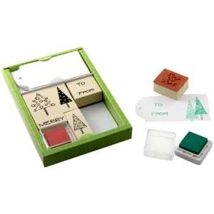  Hero Arts Rubber Stamps Christmas Tree Tag: Arts, Crafts 
