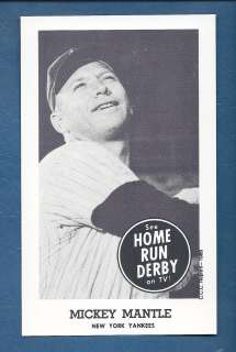 1959 TVs Home Run Derby reprint: MICKEY MANTLE, Yankees (CCC 1988 