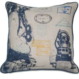 Villa Home Collection Royal Abyss Diver with Plaid Back 
