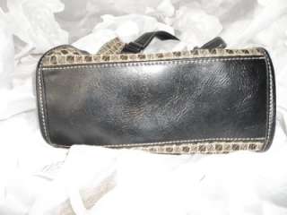 Beautiful Nine & Company Beige & Brown Compact Satchel Handbag  