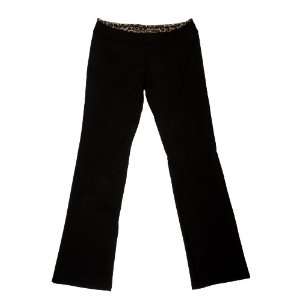  Tracey Lynn Apres Golf Pant with Classic Leopard Waistband 