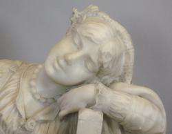 Superb & Large Mid 19th C. Italian Alabaster Sculpture by C. Scheggi c 