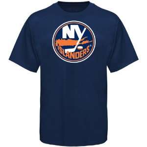 Old Time Hockey New York Islanders Navy Blue Big Logo T shirt  