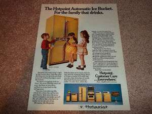 1974 HOTPOINT GENERAL ELECTRIC AD 70s LITTLE KIDS  