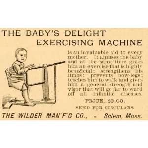  1891 Ad Wilder Babys Delight Exercising Machine Price 
