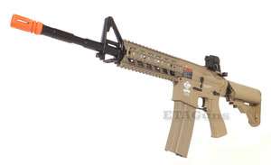 CM TAN Airsoft RIS Raider Long M4A1 M16 Metal Gearbox Electric AEG 