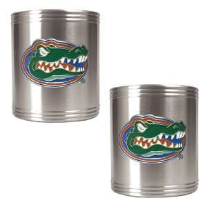  Florida Gators NCAA 2pc Stainless Can Holder Set Sports 