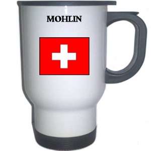  Switzerland   MOHLIN White Stainless Steel Mug 
