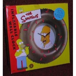  Simpsons Homer Simpson Inflatable Donut Wall Clock: Home 