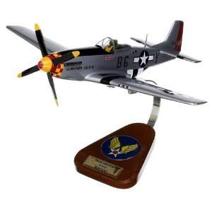  P 51 Mustang, Chuck Yeager, Clear Canopy Wood Model 