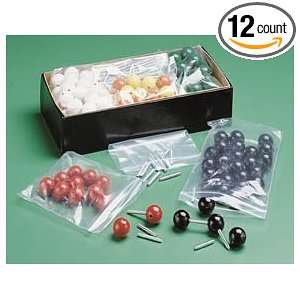 Wooden Molecular Model Building Kit; Replacement Atoms Oxygen; Pack of 