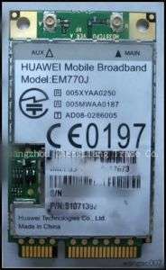 HuaWei EM770J EM770W 3G WWAN 7.2M/5.76M HSDPA Unlocked  