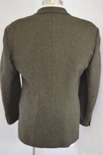 Hugo Boss Mens Brown 100% Pure Cashmere 3 Button Sport Coat Blazer 