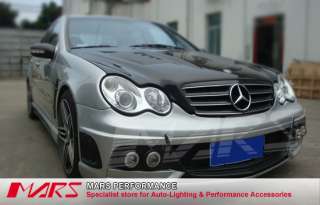 Black CL 4 Style GRILLE GRILL for Mercedes Benz W203 Sedan  