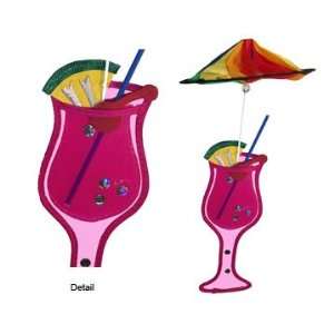  Mini Pink Cocktail 8 X 6 In. Outdoor Plastic Spinner 