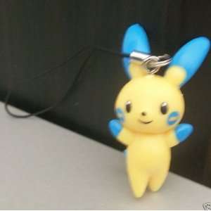  2 Pokemon Minun Rubber Mascot Cell Phone Charm Strap 