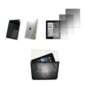 On Cover Hard Case Cell Phone Protector + Executive Leather Portfolio 