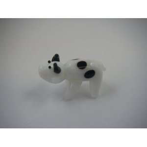  Miniature Glass Cow Figurine Toys & Games