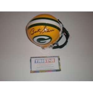 Bart StarrAutographed Mini Helmet   Autographed NFL Mini Helmets