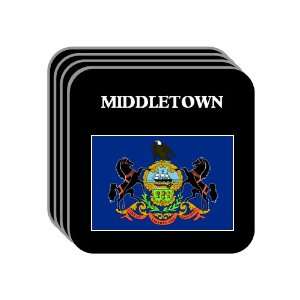 US State Flag   MIDDLETOWN, Pennsylvania (PA) Set of 4 Mini Mousepad 