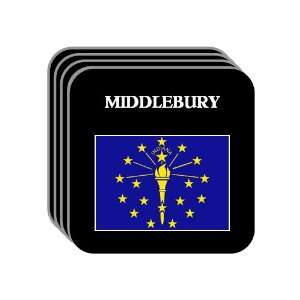  US State Flag   MIDDLEBURY, Indiana (IN) Set of 4 Mini 