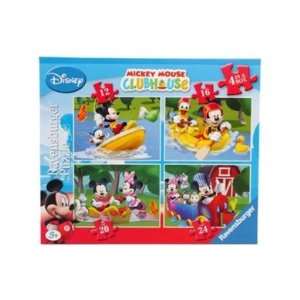  Mickey Mouse Club House 4 in 1 Puzzle: Toys & Games