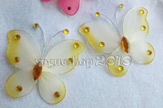 10pcs Stocking Butterflies Many Color Available 9cm  