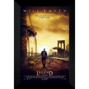 Am Legend 27x40 FRAMED Movie Poster   Style B   2007  