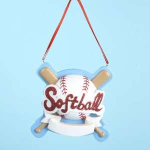  Club Pack of 12 Softball Christmas Ornaments for 