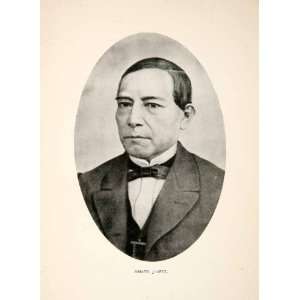  1912 Print Benito Pablo Juarez Mexican Lawyer Portrait 