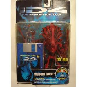  ID4 Independence Day  Alien Weapons Expert 9 Figure 