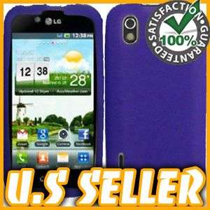 PURPLE SILICONE SKIN CASE FOR LG MARQUEE LS855+AS855 COVER  