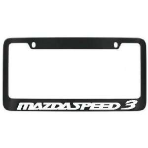  Mazdaspeed 3 Black License Plate Frame with 2 free caps 