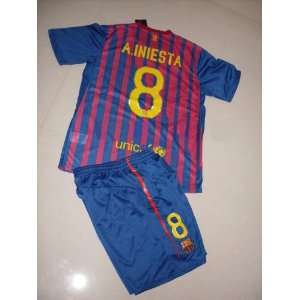   home #8 a.iniesta soccer jersey football jersey