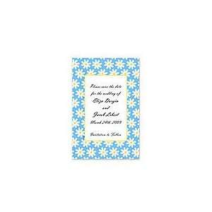    Daisies on Blue Wedding Invitations