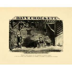  1895 Print Matt Morgan Theatrical Poster Davy Crockett 