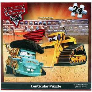    Cars Lenticular Puzzle   Materdor [24 Pieces] Toys & Games