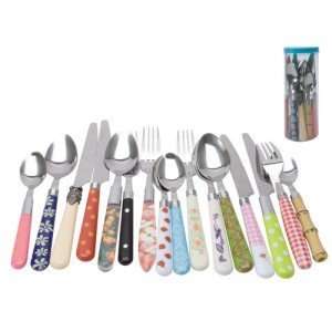  Multi Color Mix & Match Cutlery Set: Kitchen & Dining
