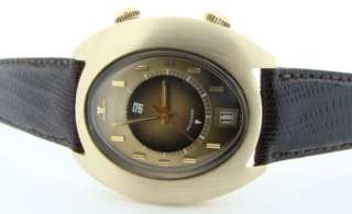 Jaeger LeCoultre 14K Vintage Memovox Alarm Auto Watch  