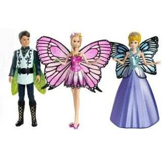 Barbie Mariposa mini dolls gift Set with Prince & Queen