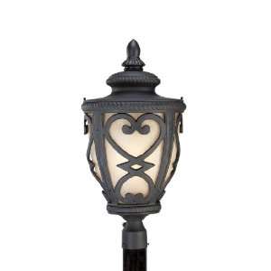   Light 27 Inch Outdoor Post Lantern, Marcado Black: Home Improvement