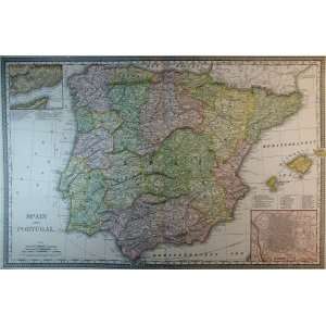  McNally Map of Spain (1887)