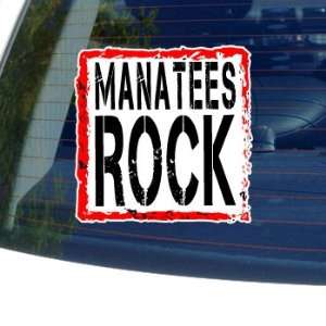  Manatees Rock   Window Bumper Laptop Sticker: Automotive