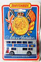 MATCHBOX #17 LONDONER BUS SILVER JUBILEE 1977 MIP  