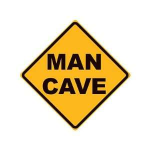  Man Cave Yellow Street Tin Sign: Home & Kitchen