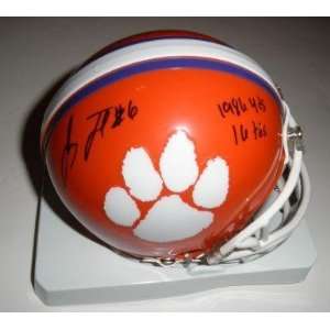 Autographed Jacoby Ford Mini Helmet   Clemson Tigers   Autographed NFL 