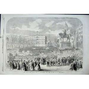  1861 Union Mass Meeting Union Square New York Staute