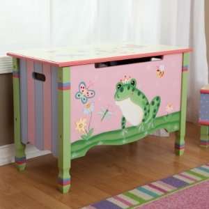   Teamson Kids Magic Garden Toy Box with Rocking Chair: Home & Kitchen