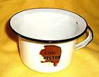 vintage lisk enamelware white porcelain enamel child s chamber pot