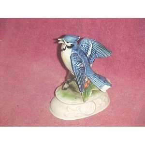  Porcelain Blue Jay Figurine 